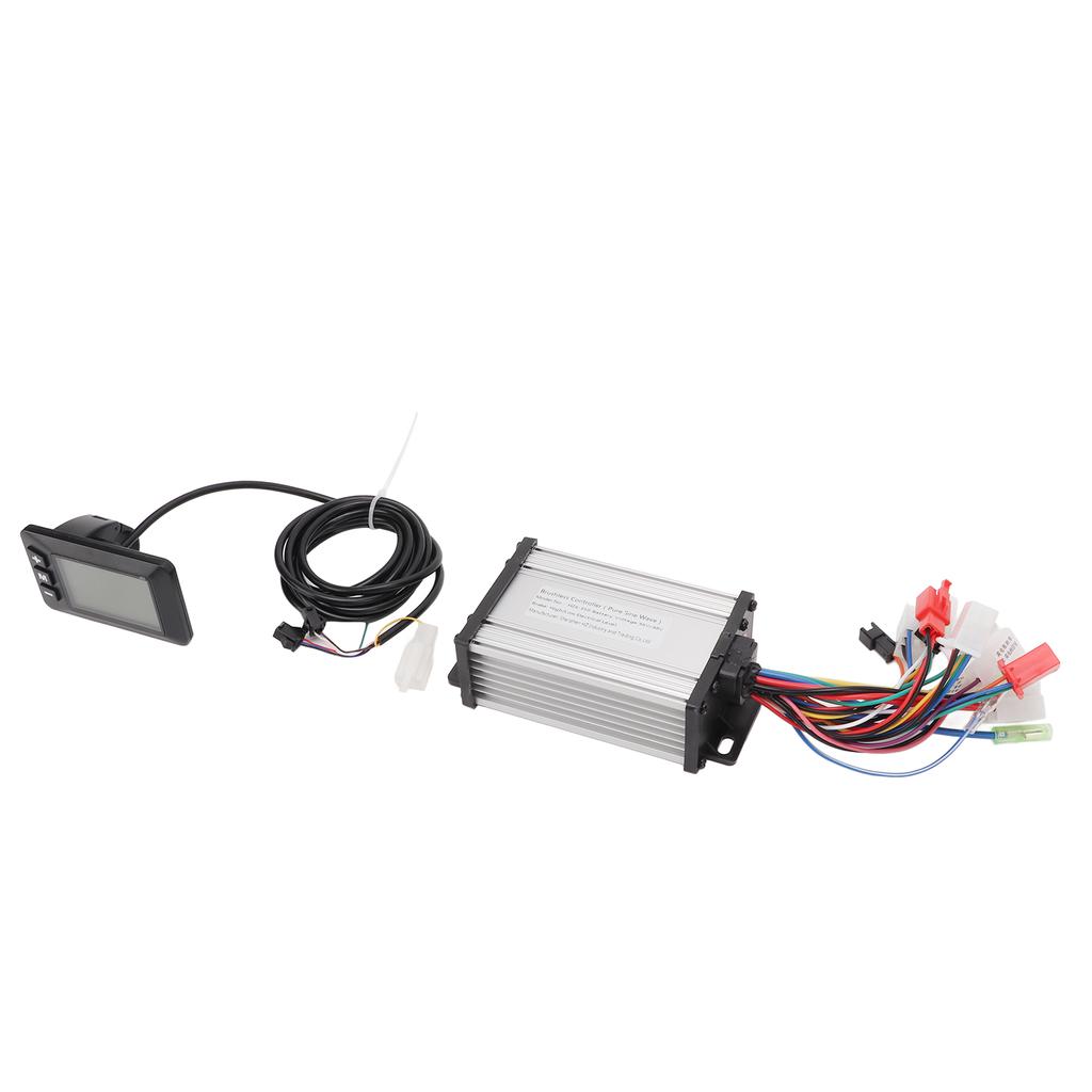 Zestaw kontrolera bezszczotkowego do roweru elektrycznego Stop Aluminium ABS 36V 48V 350W Cichy Zestaw Kontrolera z Wyświetlaczem LCD