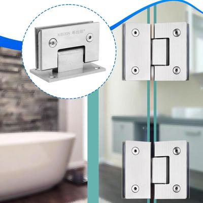 Glass Shower Door Hinge Shelf Bracket Bathroom Gate Clamp for Showcase