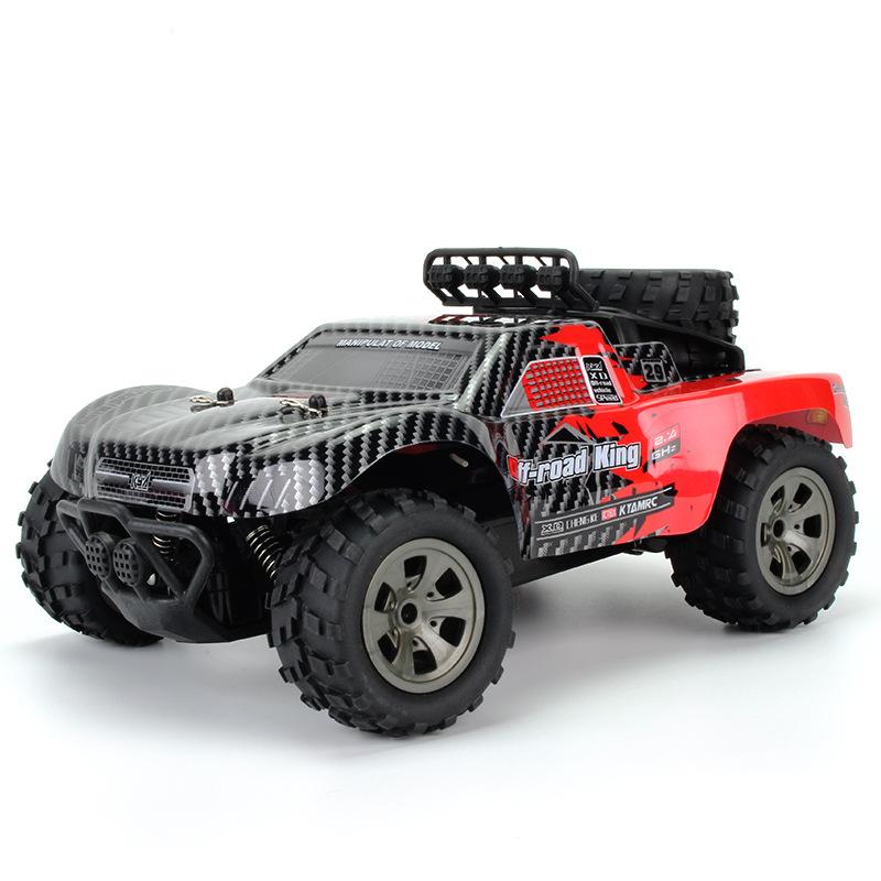 

1:18 Scale 2.4G RC Short Course Truck, 18km/h High Speed with Spare Tire & Cool Remote, Kids Off-Road Toy Car