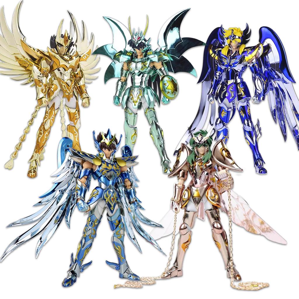 Anime Saint Seiya God Cloth Figure Phoenix Ikki Hyoga Seiya Shiryu Standing Figure Toy PVC Box Figure Collection Decoration