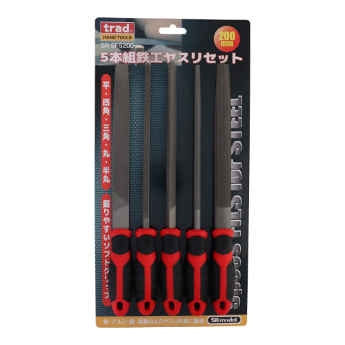 Sankyo Corporation Traditional 5-Piece Metal File Set SR-SF5200