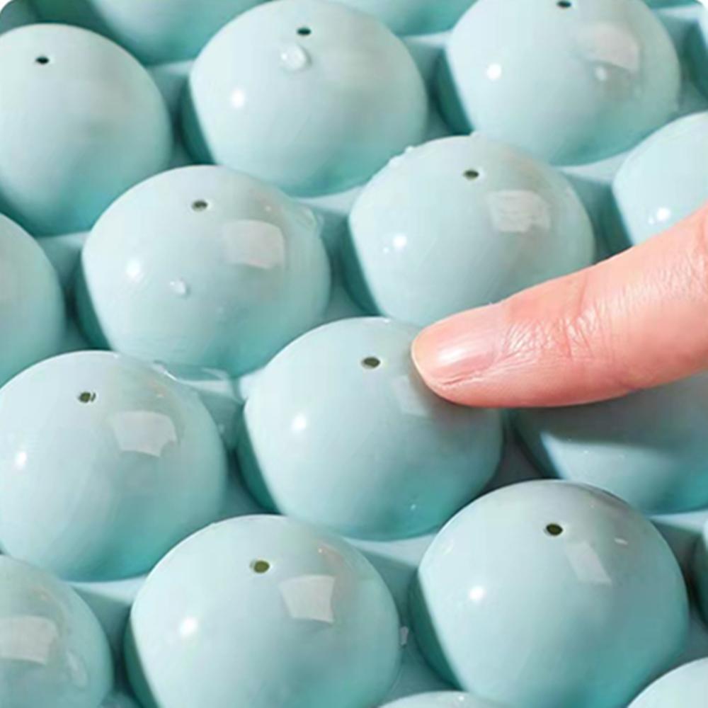 2 Pieces Round Ice Cube Tray,Ice Ball Maker Mold for Freezer,Mini Circle Ice Cube Tray Making