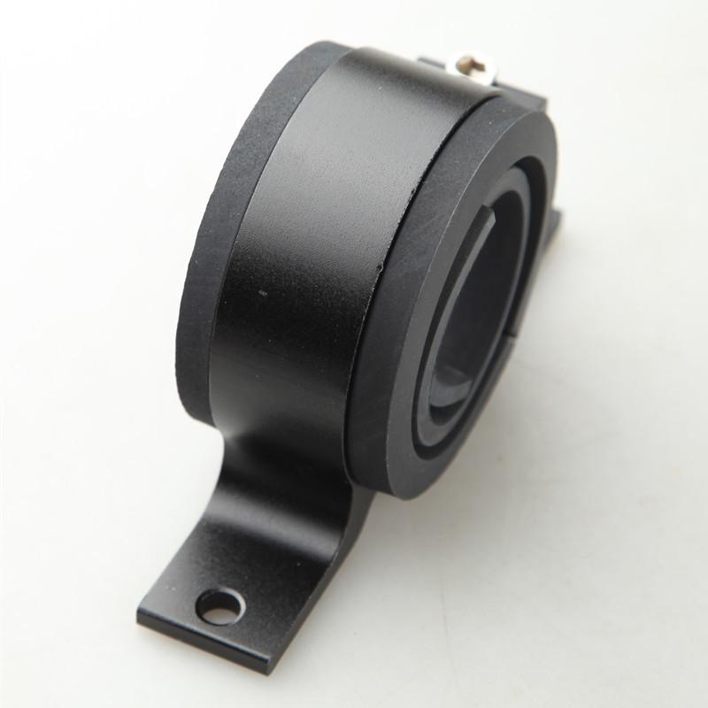 ID(With Rubber insert) 60mm&52mm Fuel Pump Mount Bracket Clamp Cradle Anodised Single With 2 Inserts Black