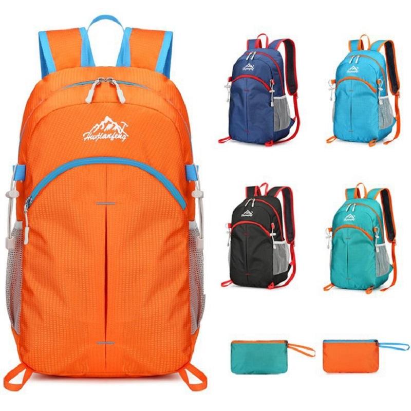 Unisex Portable Hiking Backpack Folding Mountaineering Bag Women Ultralight Outdoor Climbing Cycling Travel Knapsack Backpack