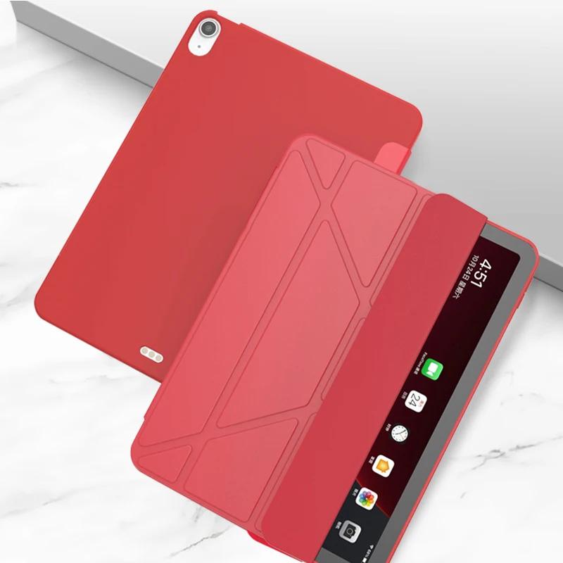 

Чехол для iPad 9,7/8,3/10,5/10,9/11 дюймов, чехол GOLP для 7-го и 8-го поколения, смарт-флип-чехол для Mini 6, держатель-подставка из мягкого ТПУ for ipad 2 3 4 красный
