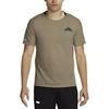 Nike T Shirts Men's Khaki Crew Neck Moderate Straight Fit DV9306-247