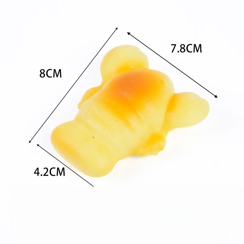 Simulation Food Slow Rebound Squeeze Toy 1Pcs Soft PU Bread Donut Cake Design Stress Reliever for Office Workers Anxiety Reduction