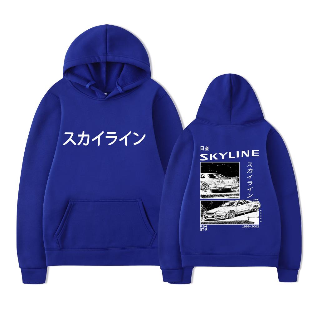 Anime Drift AE86 Initial D Sweatshirt with Double-sided Street Fashion Casual Hoodie