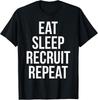 Eat Sleep Recruit Repeat Distressed T-Shirt Unisex T-Shirt