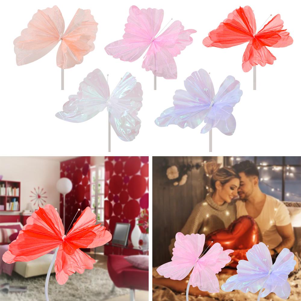 

Silk Artificial Butterfly Flowers Artificial Flowers Flower Head NEW Photography Props Wall білий