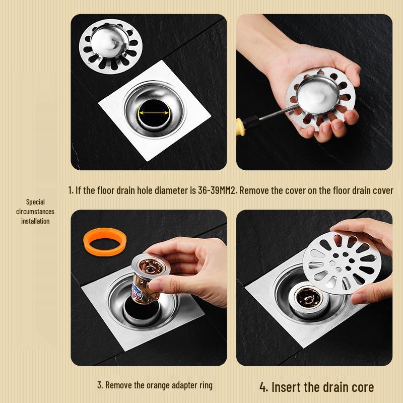 Universal Anti-Odor Insect-Proof Floor Drain Core for Bathroom
