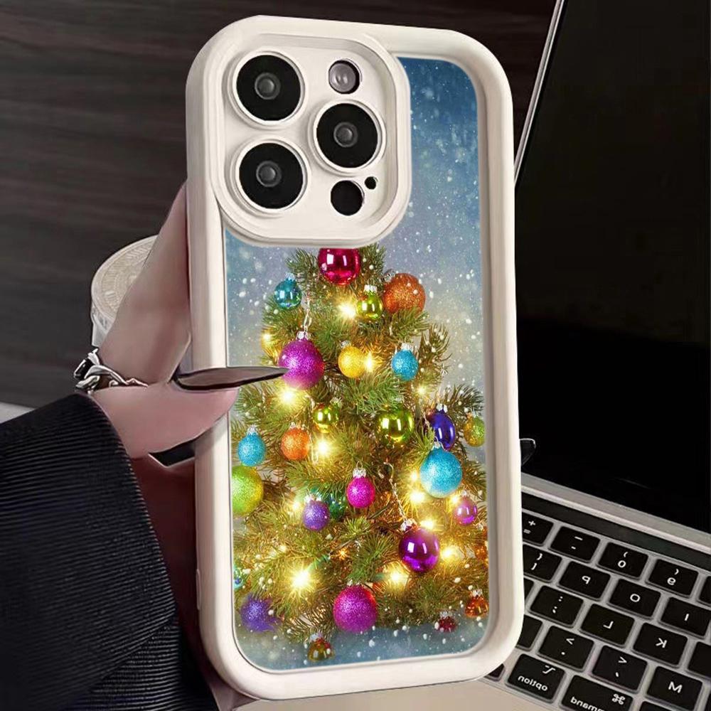 Ae114 Merry Christmas Christmas tree art Phone Cases for Xiaomi 12 11 Lite 5G NE Redmi 13C 14C 9a A3 Note 12 Pro 11s Angel Eye Ladder Protective Cover