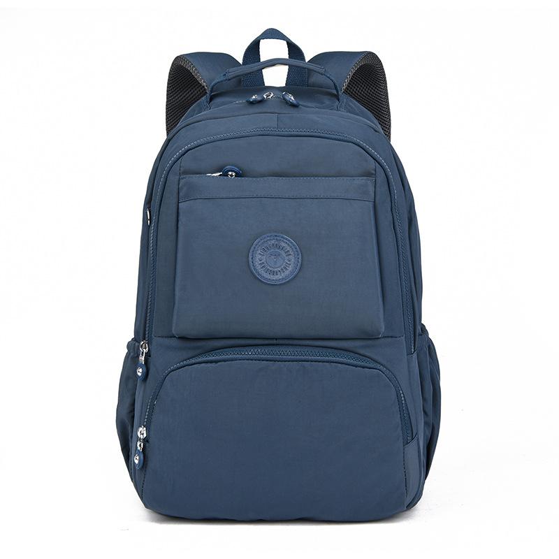 

Женский рюкзак нейлоновый школьный рюкзак для средней школы легкий дорожный рюкзак темно-синий