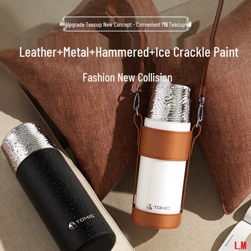 Temark Insulated Tea Infuser Bottle with Ceramic Liner