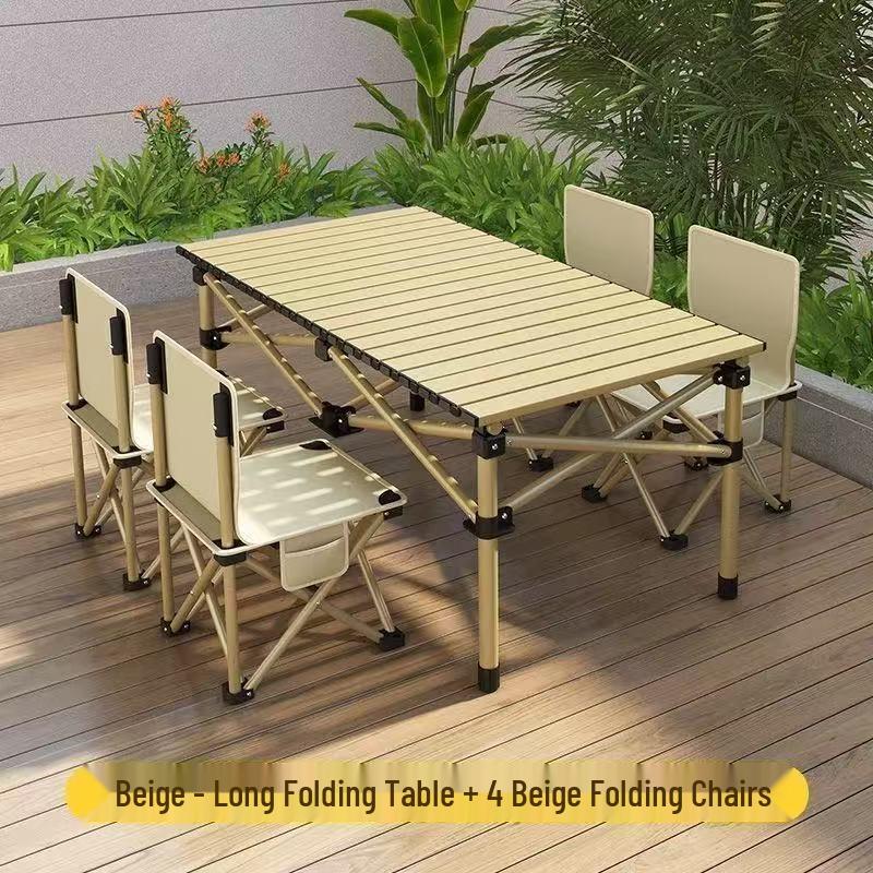 Portable Folding Camping Table and Chair Set for Outdoor Picnic, Fishing, or Sketching