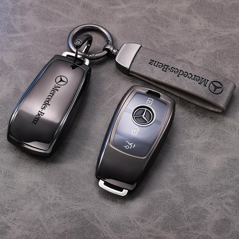 RPO5 Car Key Fob Cover Case Keychain Holder For Mercedes Benz Accessories A200 C180 C200 C300 GLA250 GLC300 GLE400 GLE500
