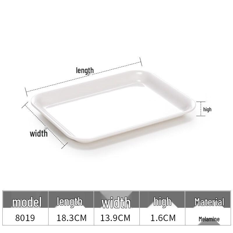 

ZISIZ Melamine Rectangular Serving Tray