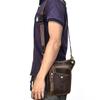 Humerpaul Men Leather Waist Bag Multifunctional Shoulder Bag