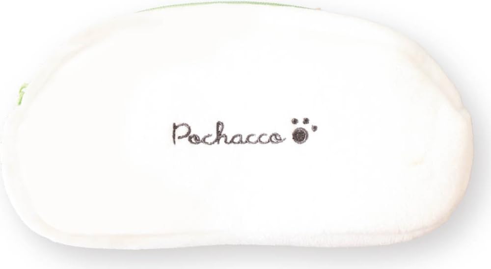 Schreibwaren-Stiftetasche mit Plüschgesicht, Sanrio-Figuren Pochacco, Weiß, Mehrfarbig [T'S Factory]