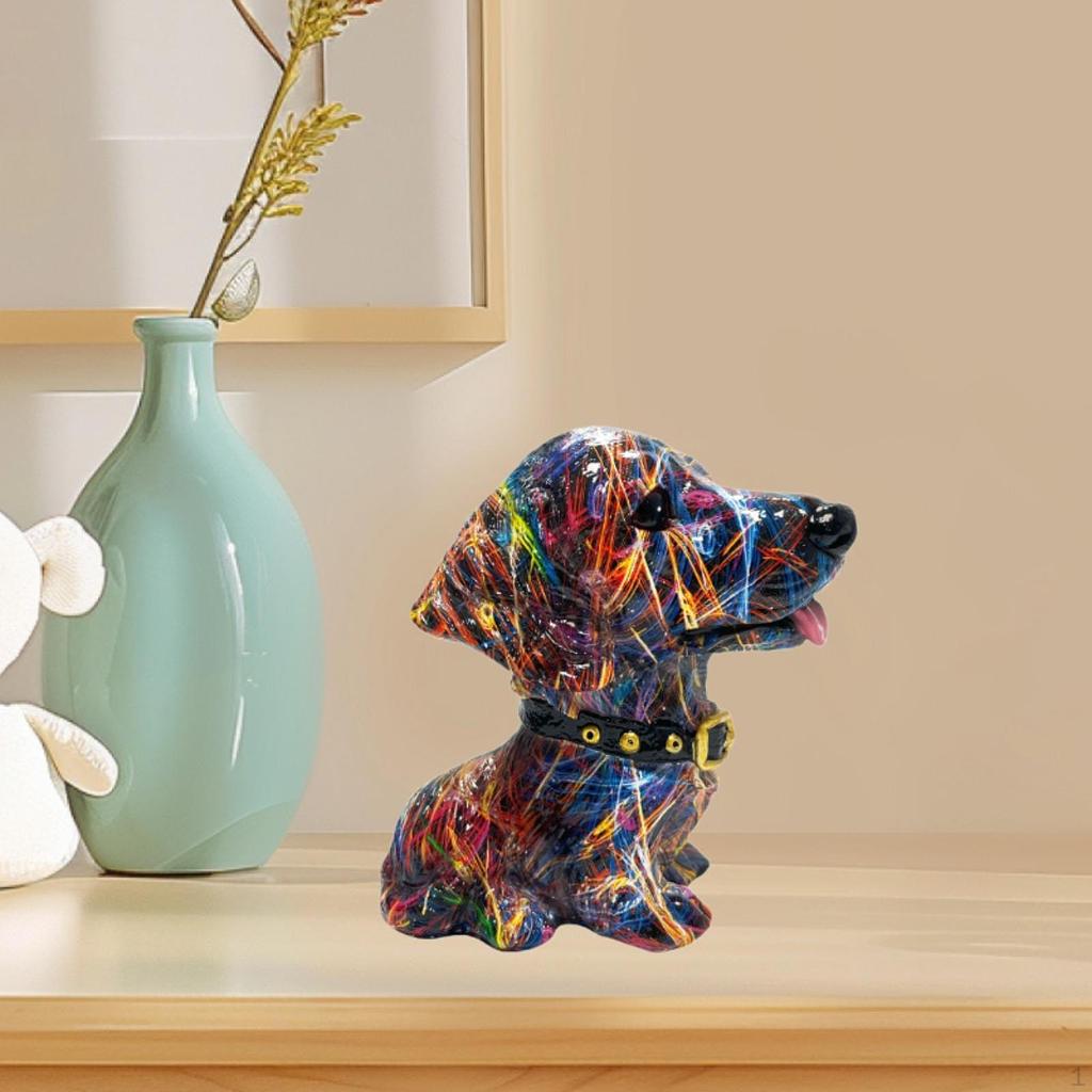 Artistic Dog Ornament for Cabinet and Home Decoration