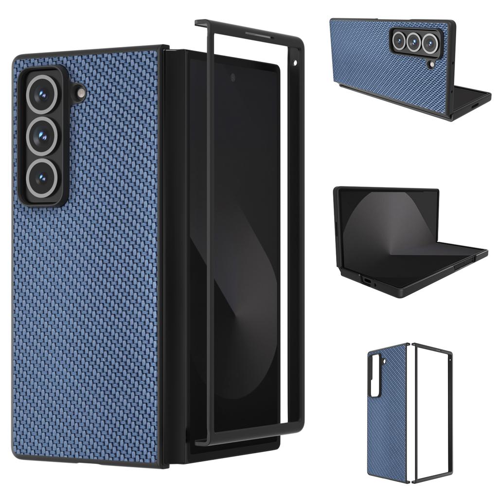 For Samsung Galaxy Z Fold Special Case Carbon Fiber Texture PU+PC Phone Cover