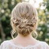 2/4/5Pcs Rhinestone Bridal Hair Accessories Sparkling Pearl Hair Pins Forks Wedding Hair Pins  Women