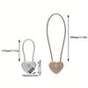 INS Korean Red Heart Lock Keychain Y2K Emo Aesthetic Vintage Charm Keychain Bag Pendant Punk Sweet Accessories Harajuku Jewelry