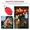 1Pc Japanese Folding Lantern with Light Design for Home Restaurant Decor for DIY Painting Hanging Origami Lantern (no )