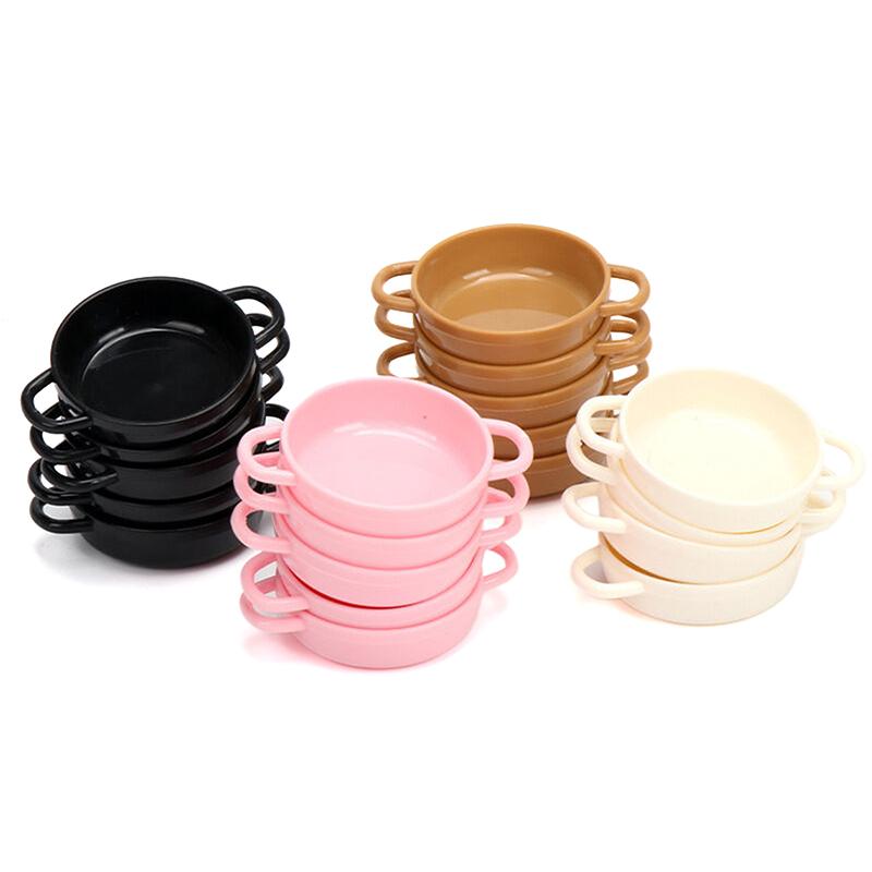 Dollhouse Mini Stockpot Model Dollhouse Miniature Kitchen Cookware Decorated Dollhouse Accessories