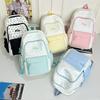 Schoolbag cute contrasting backpack female stars cute small fresh backpack high school student college student schoolbag junior high school girl