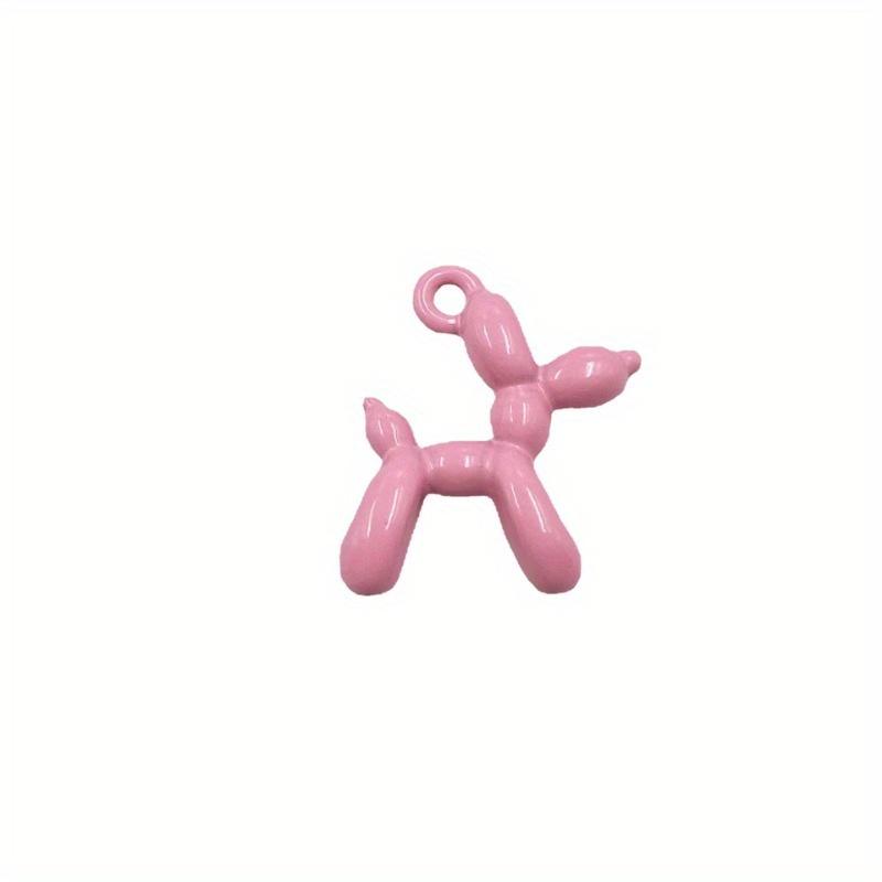 20pcs New Candy Color Cartoon Balloon Dog Pendant Women Beads Short Chain Choker Necklaces Collar Trendy Cute Puppy Jewelry Gift