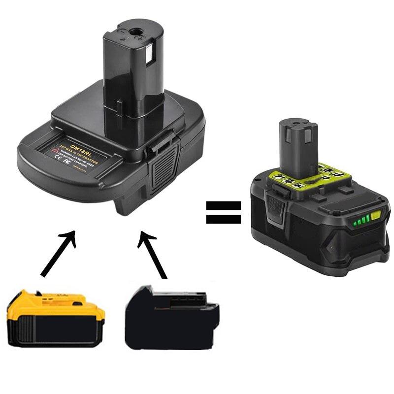 Переходник для аккумулятора dewalt. Адаптер для аккумулятора риоби. адаптер аккумулятора ryobi.