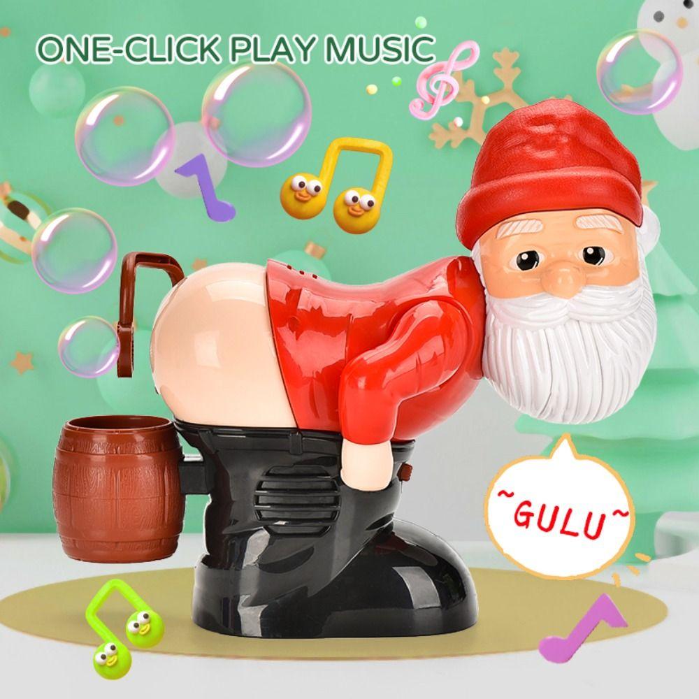

Рождественский Санта Электрический Санта-Клаус Bubble Machine Рождественский Bubble Maker Детские игрушки для девочек и мальчиков