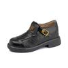 French Retro Small Leather Shoes for Women 2025 Deep-mouth Loafers for Women, Comfortable Soft Soles, Not Tired Feet, Camellia Soft Leather Women's