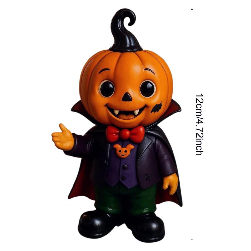 Halloween Decor Figurine Cute Pumpkin Kid Spooky Halloween Pumpkin Kid Figurines for Indoor Outdoor Home Decor
