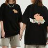 Funny Animals Capybara Cartoon Print Fashion Harajuku Harajuku Short Sleeve T-shirt Clothing Street Tops Tees Aesthetic Clothes