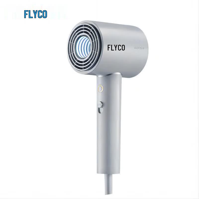 FLYCO FH6312 High-Speed Negative Ion Hair Dryer CN plug (adapter included) серый