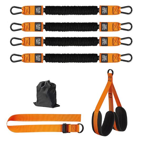 1 Set Pull-Up Assistance Band 150/225/300lbs Heavy Duty Pull-Up Assist Belt with Foot Rest Adjustable Home Gym