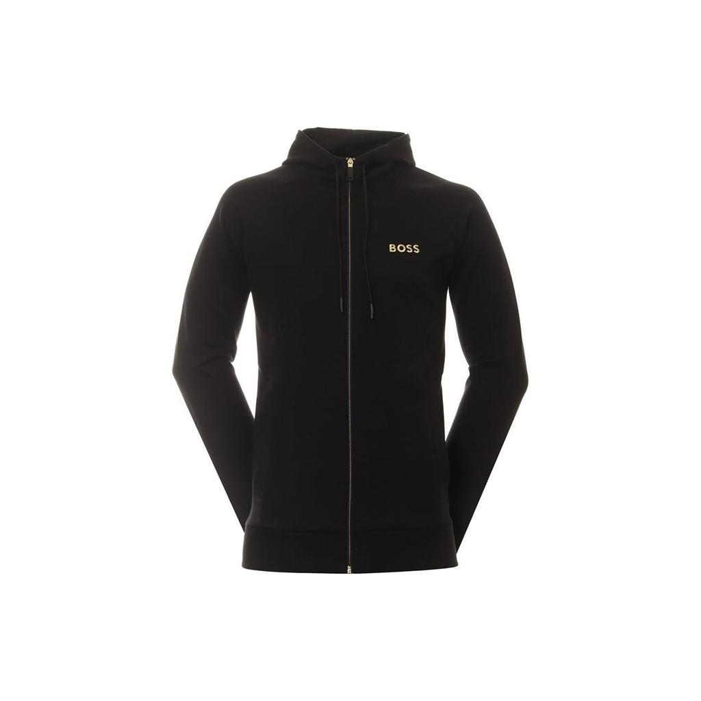 Hugo Boss zip-up logo print hoodie 50482888-001