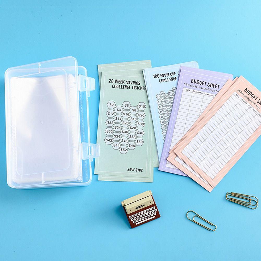 

100 шт. Планировщик бюджета 100 конвертов Набор коробок для творчества Экономия Конверты для детей