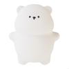 Rechargeable Bear Silicone Night Lights Touch Control Dimmable LED Bedside Lamp Silicone Texture for Kids Nursery Room P9YB