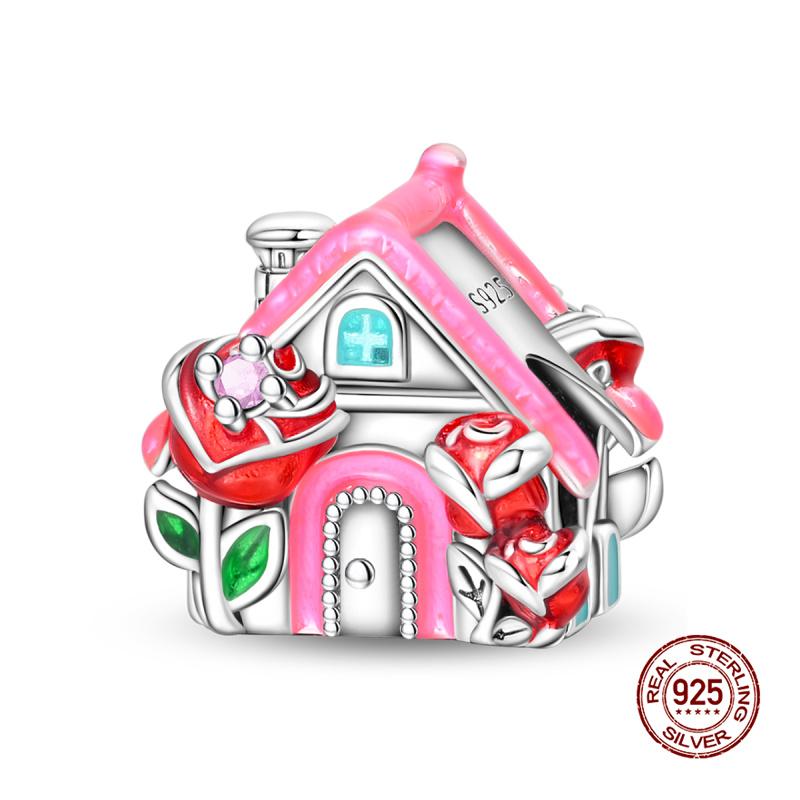 New In Charms Copper Lucky Red And Green Apple Charms Beads Fits Women 3Mm Original Bracelet Necklace Diy Fine Jewelry Gifts