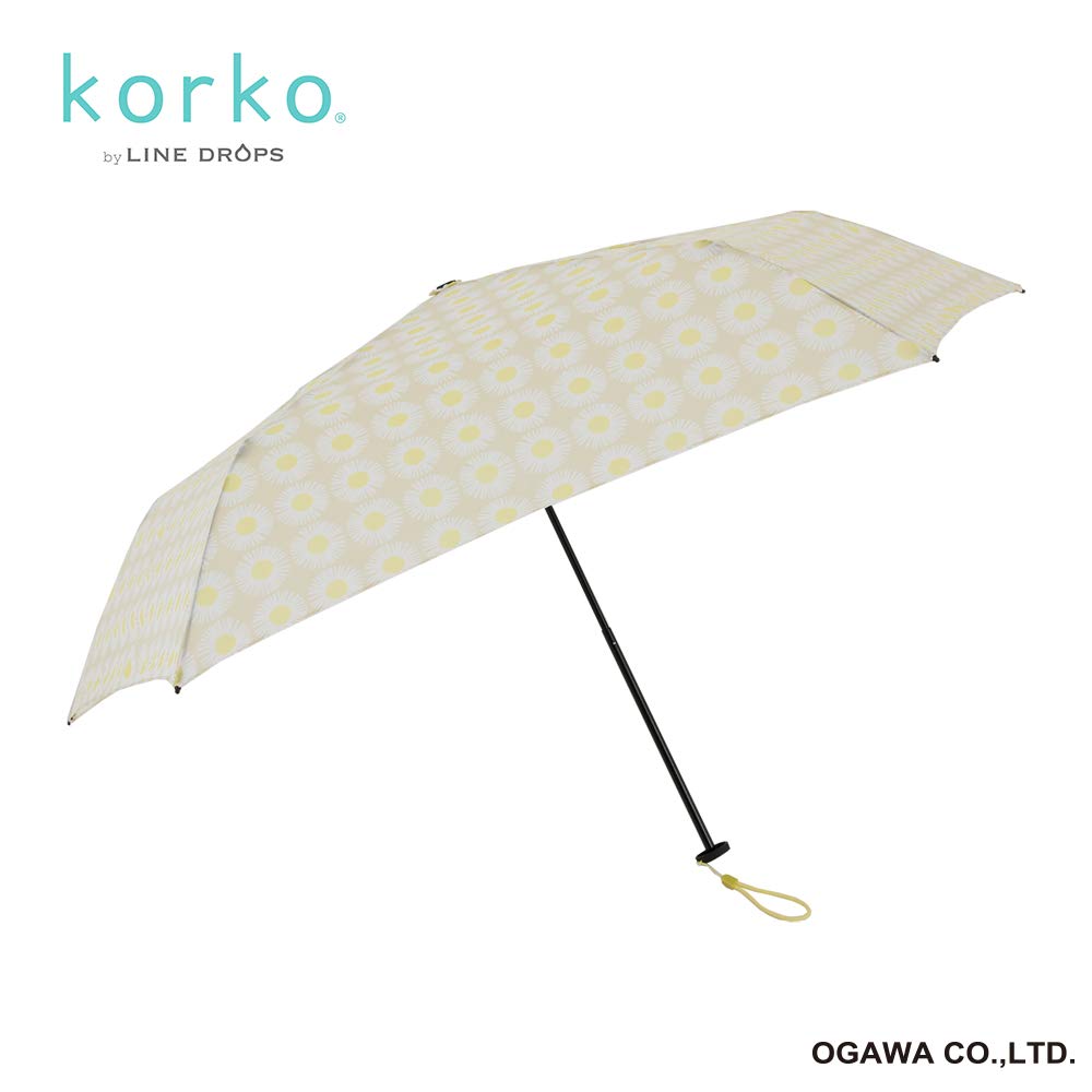 ogawa Ultra-Lightweight Folding Umbrella, 100g, Women's, Nordic Pattern, Slim, Colco Midsummer, Gift, Mother's Day, Respect for the Aged Day, 81379