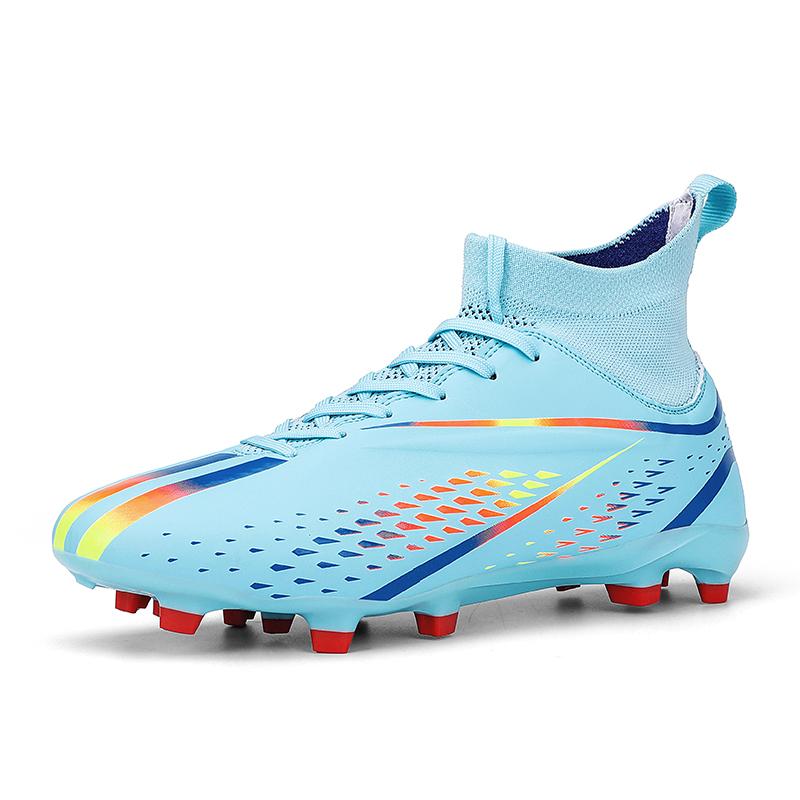 Men's FG/TF Football Boots High-Top Soccer Shoes Kids Anti-Slip Grass Training Soccer Cleats High Quality Boots  New Arrival