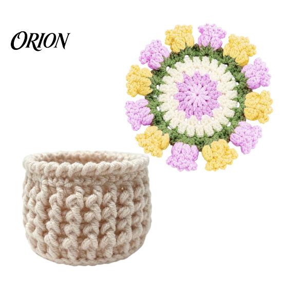 Handwoven Tea Cup Coasters Crochet Flower Bouquet Coaster, Handmade Knit Rose Mug Mat Transforms Into Bouquet, 2-in-1 Practical Gift for Lovers Drink