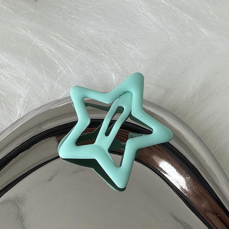 Y2K Süßes Mädchen Stern Haarspange - Hohlbasis, BB-Stil, Neues Haaraccessoire