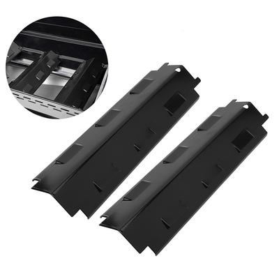 2 Stück Porzellan-Stahl-Heizplatte für CHARBROIL für Uniflame für Enders Flammenplatte Brennerabdeckung Grill Ersatzteile