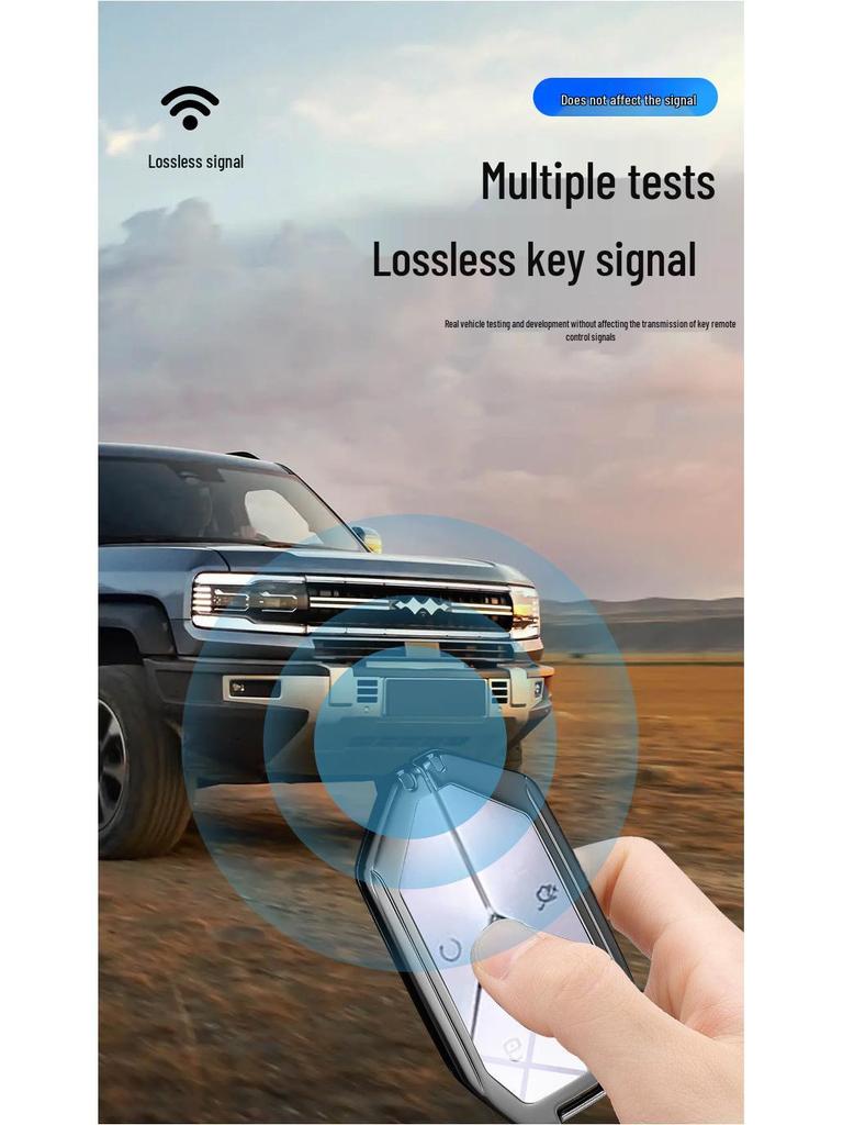 BYD Fangchengbao 5 Key Case and Gradient Keychain Mirror Shell for Leopard 5, Leopard 8, and Leopard 3. Suitable for Both Men and Women.
