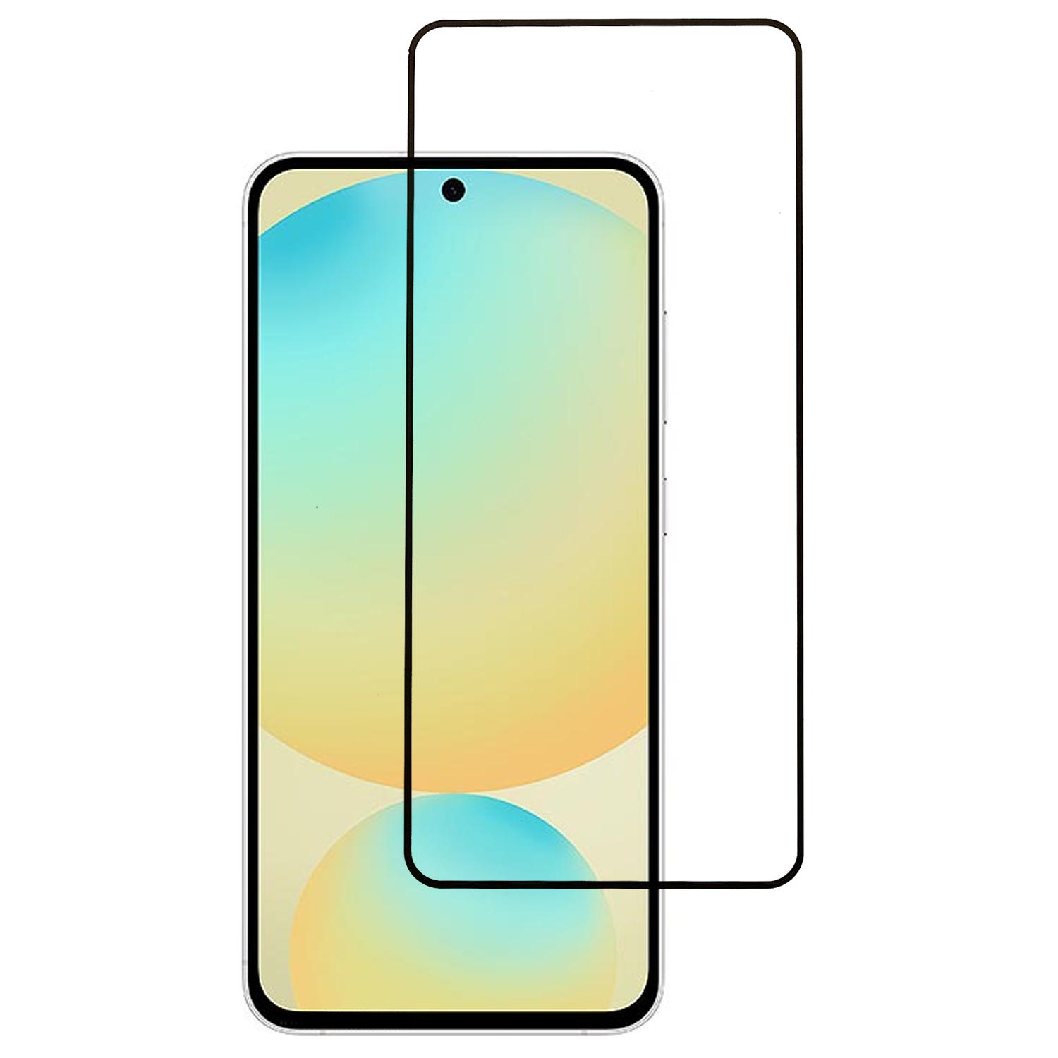 

For Samsung Galaxy S25 FE Screen Protector Silk Printing Full Glue Tempered Glass Screen Film A