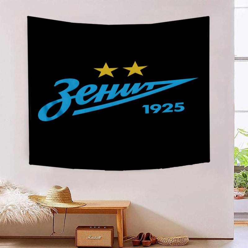 Football Club Emblem Printed Tapestry, Fabric Tapestry Wall Hanging Decoration for Bedroom, Living Room, Dorm Room Home Party Fan Gifts